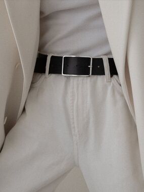 B-Low The Belt Milla Leather Belt In Black/Silver - XSmall